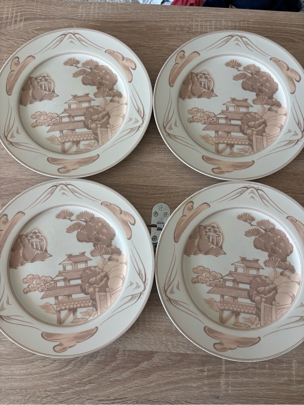 Georges Briard Chinese Village Vintage Dinner Plates Set of 6 10” - Picture 5 of 7
